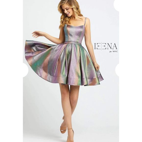 Multicolor Metallic Dress - Picture 1 of 8